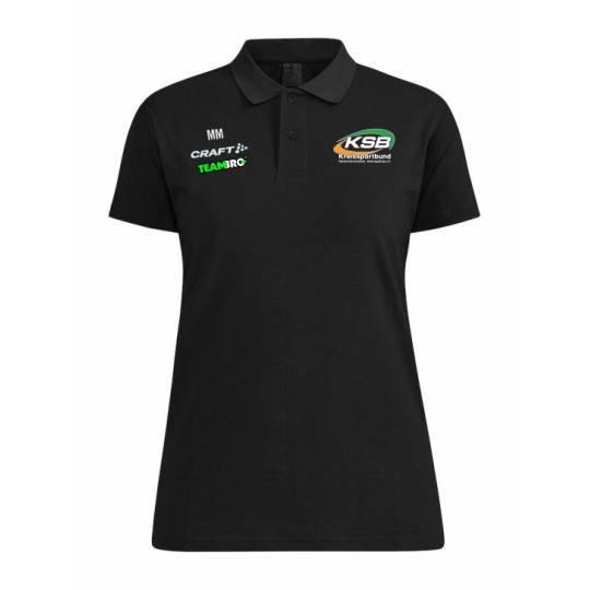 KSB SOE Damen Polo schwarz